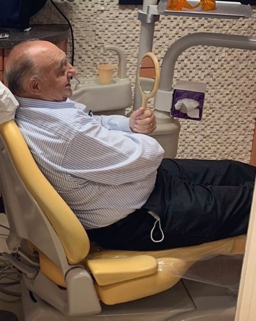 Happy patient after treatment